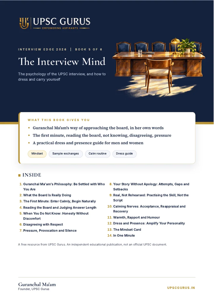 The Interview Mind, free UPSC interview book